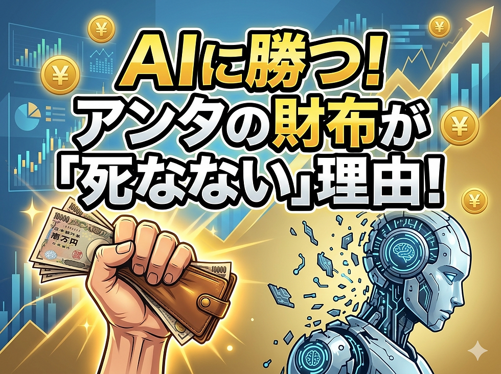 AIに勝つ!アンタの財布が「死なない」理由!