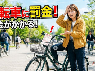 自転車にも罰金の時代!金のかかることばっかりやん!