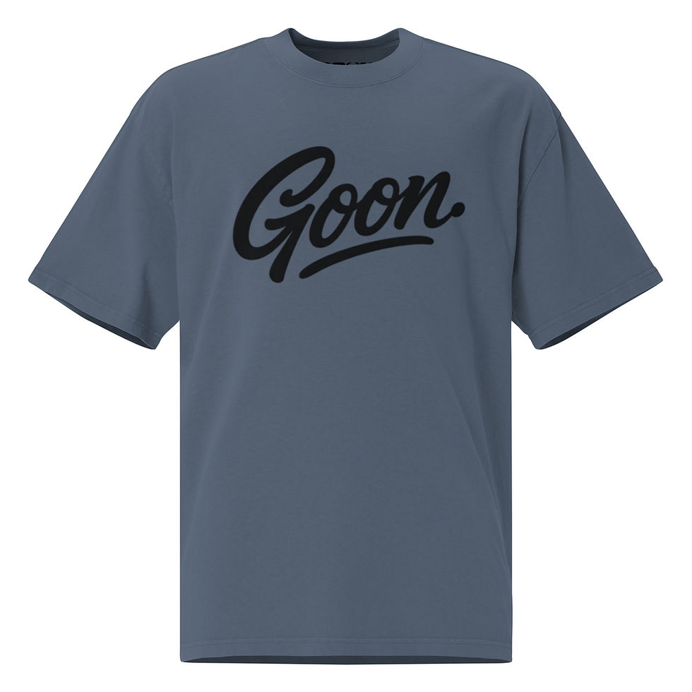 Thumbnail: Goon Script Logo Tee Oversized faded t-shirt