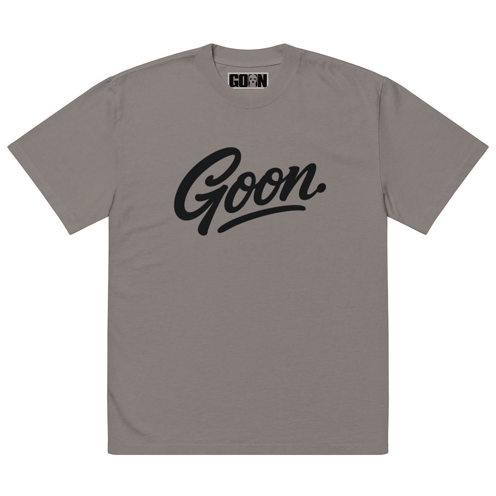 Thumbnail: Goon Script Logo Tee Oversized faded t-shirt
