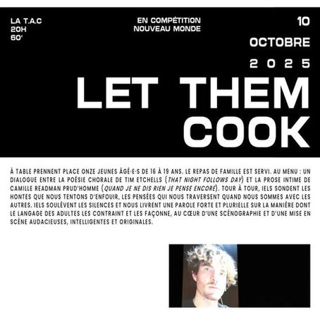 Le spectacle "LET THEM COOK !" part en tournée !