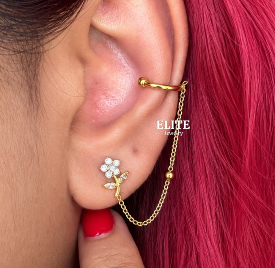 FIZA Chain Cuff Earring