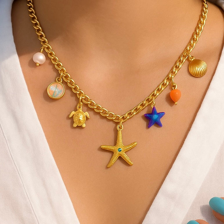 ESMERAY Charms Necklace