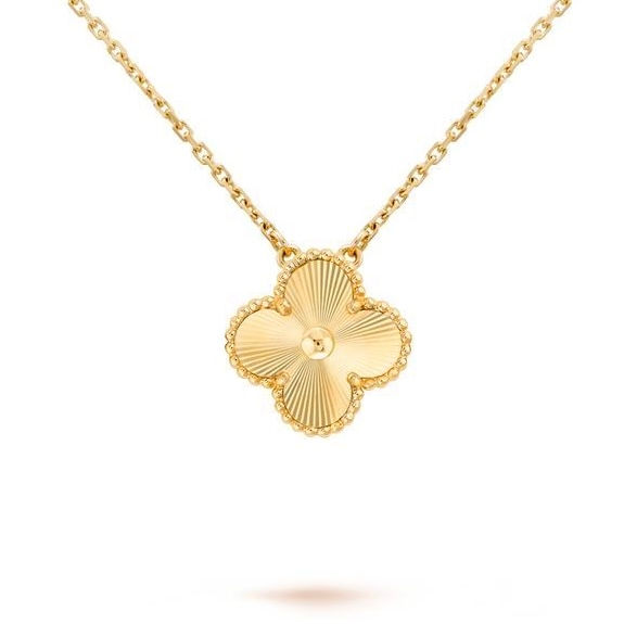 CLOVER Necklace : Gold Reversible