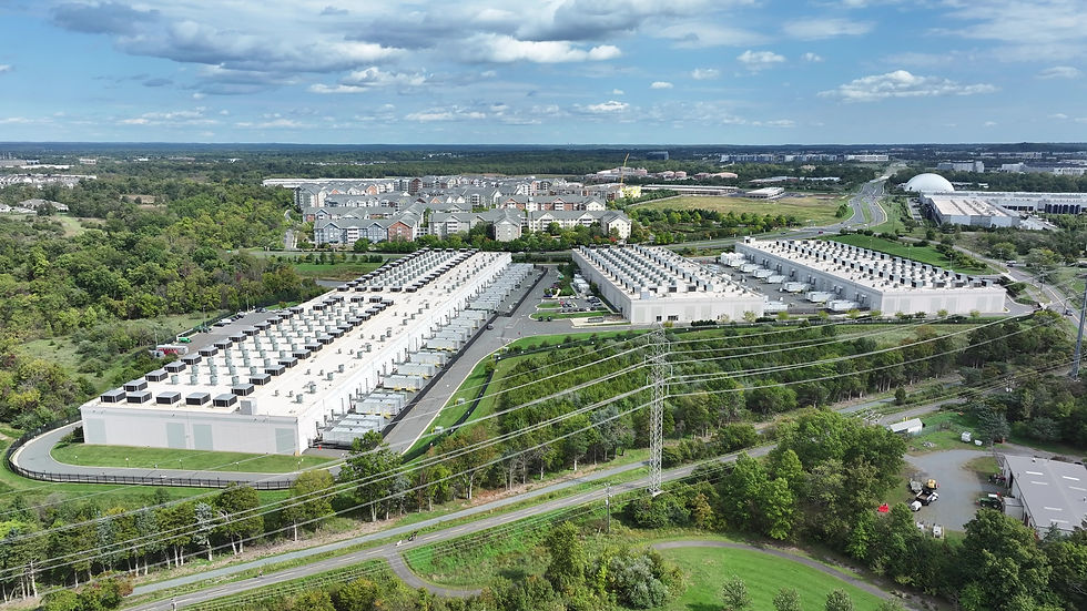 Data center ที่ Northern Virginia ในสหรัฐอเมริกา