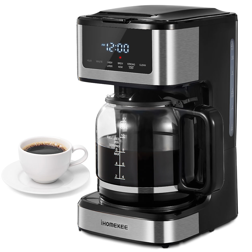 Programmable Drip Coffee Maker 12 Cup, Coffee Machine with Iced Coffee Function,