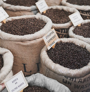 Roasted coffee beans