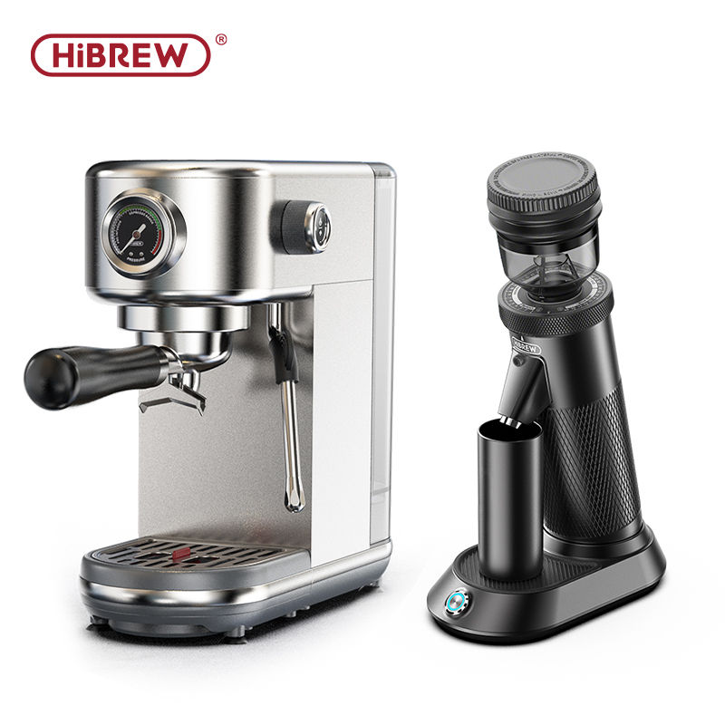 Miniatura: Cafetera espresso semiautomática HiBREW de 20 bares con temperatura ajustable en frío/caliente.