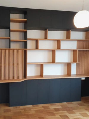 Modélisation 3D pour un menuisier - rénovation cheminée ancienne et Bibliothèque à Chateaubriant