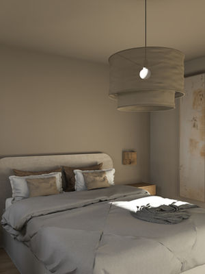 chambre couleur taupe