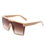 Thumbnail: Oversize Retro Flat Top Sunglasses