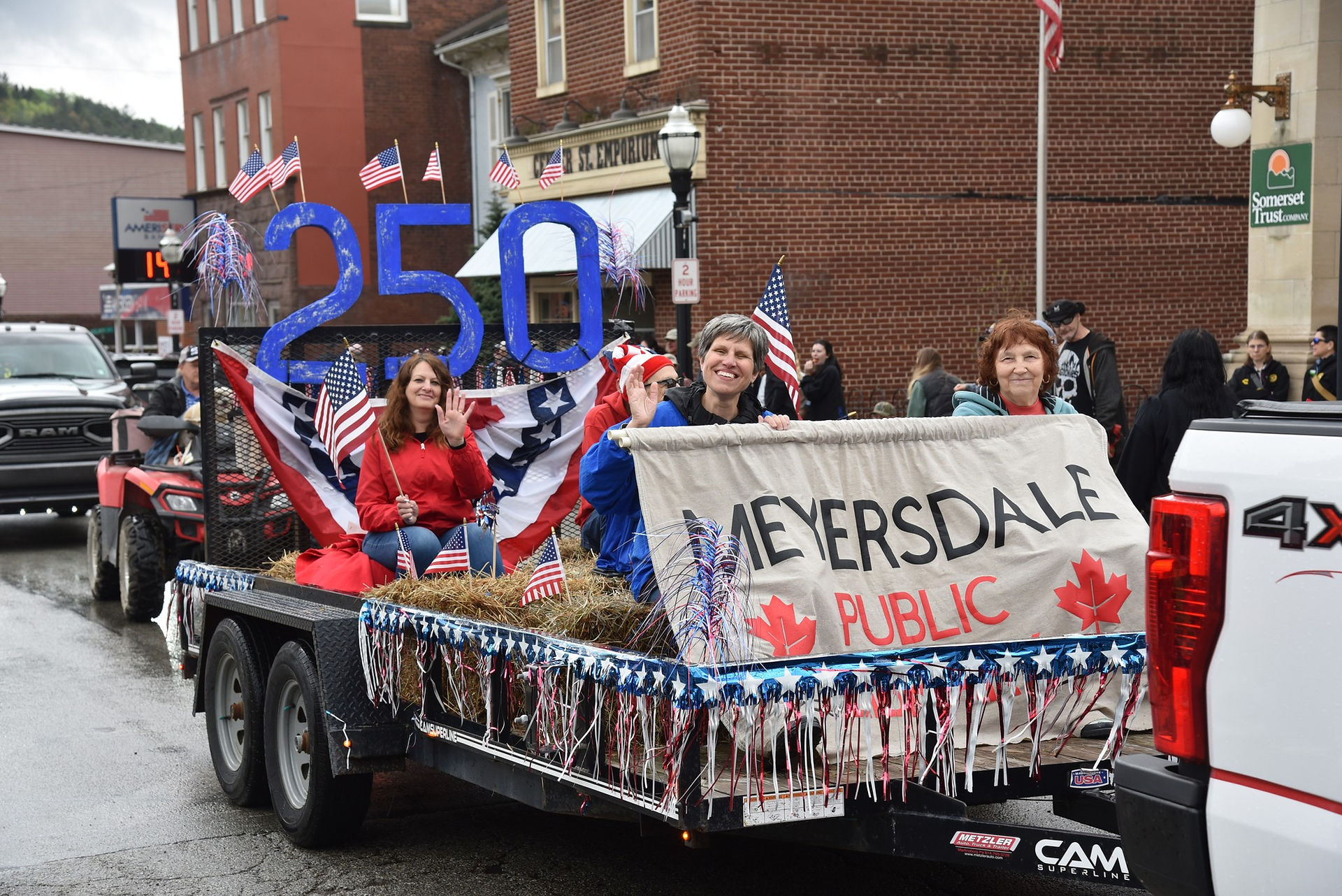 Photo by Mike Petenbrink. Library Historical Society parade float