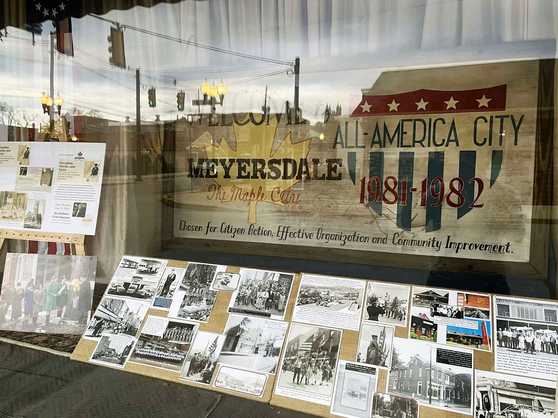 Historical window display