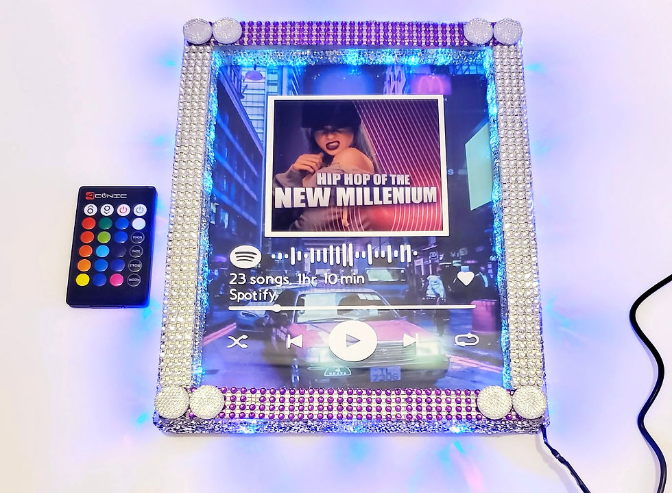Thumbnail: Spotify Bling New Millennium Scannable Picture Frame W/Lights