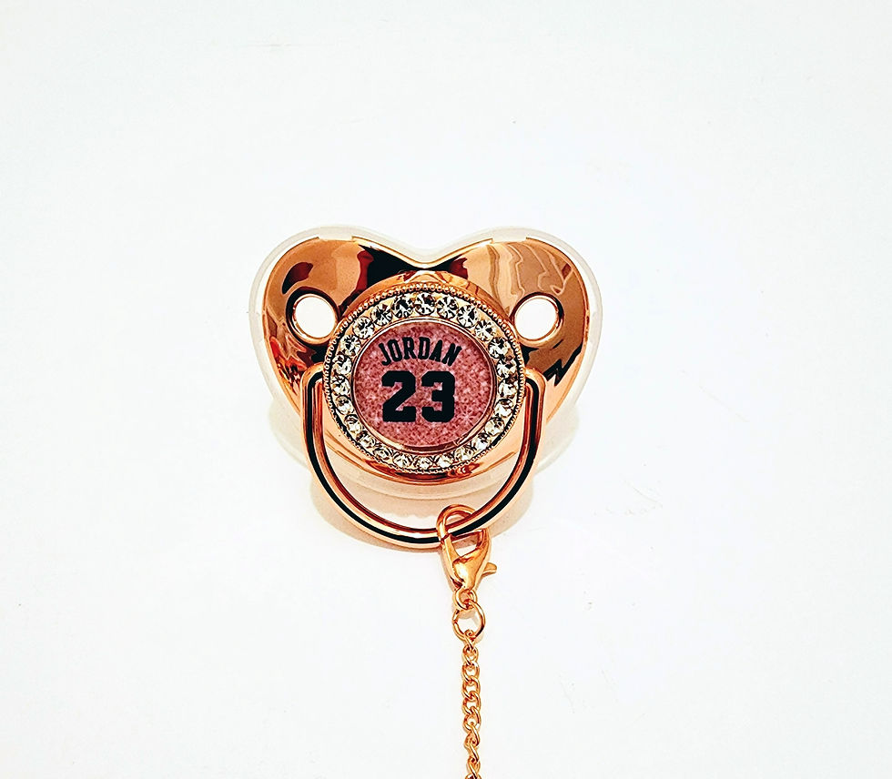 Thumbnail: Bling Jordan 23 Baby Pacifier