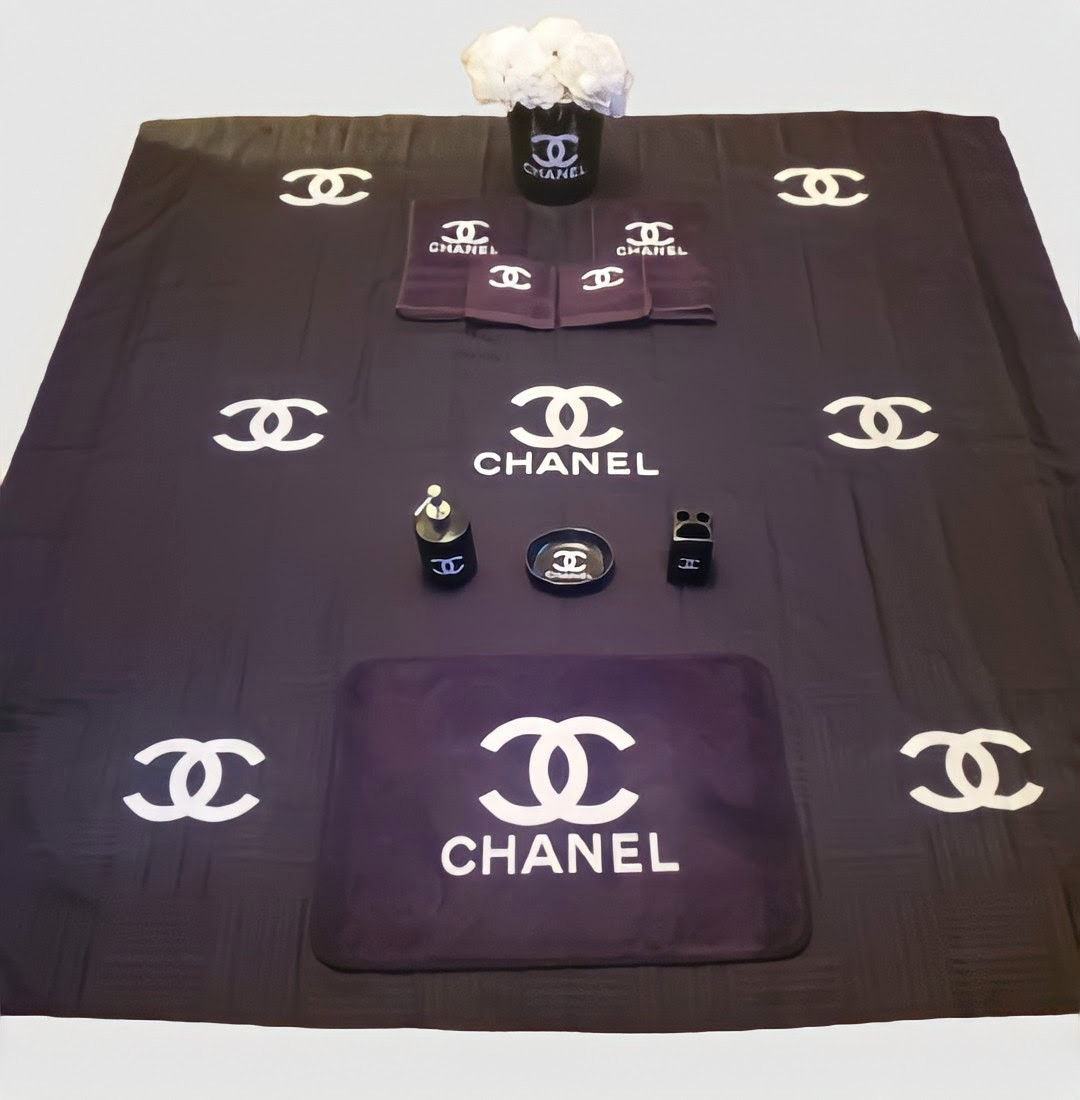 Chanel 11 Piece Bathroom Accessories Set