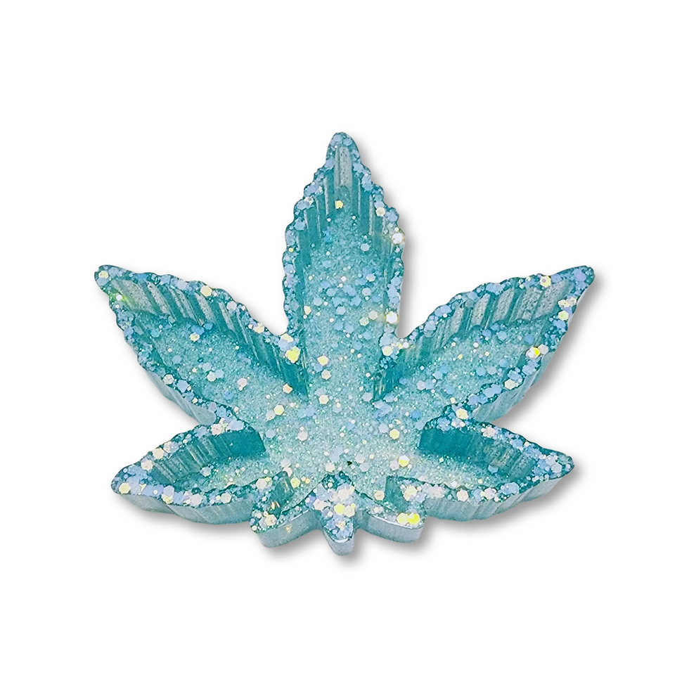 Leaf Resin Glitter Ashtray