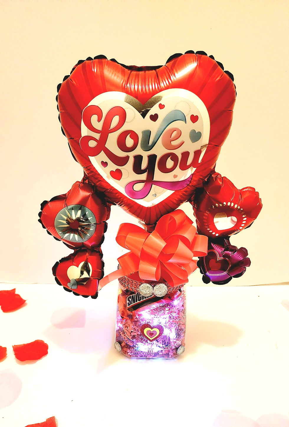 Thumbnail: Bling Valentine Balloon Candy Container Gift Set