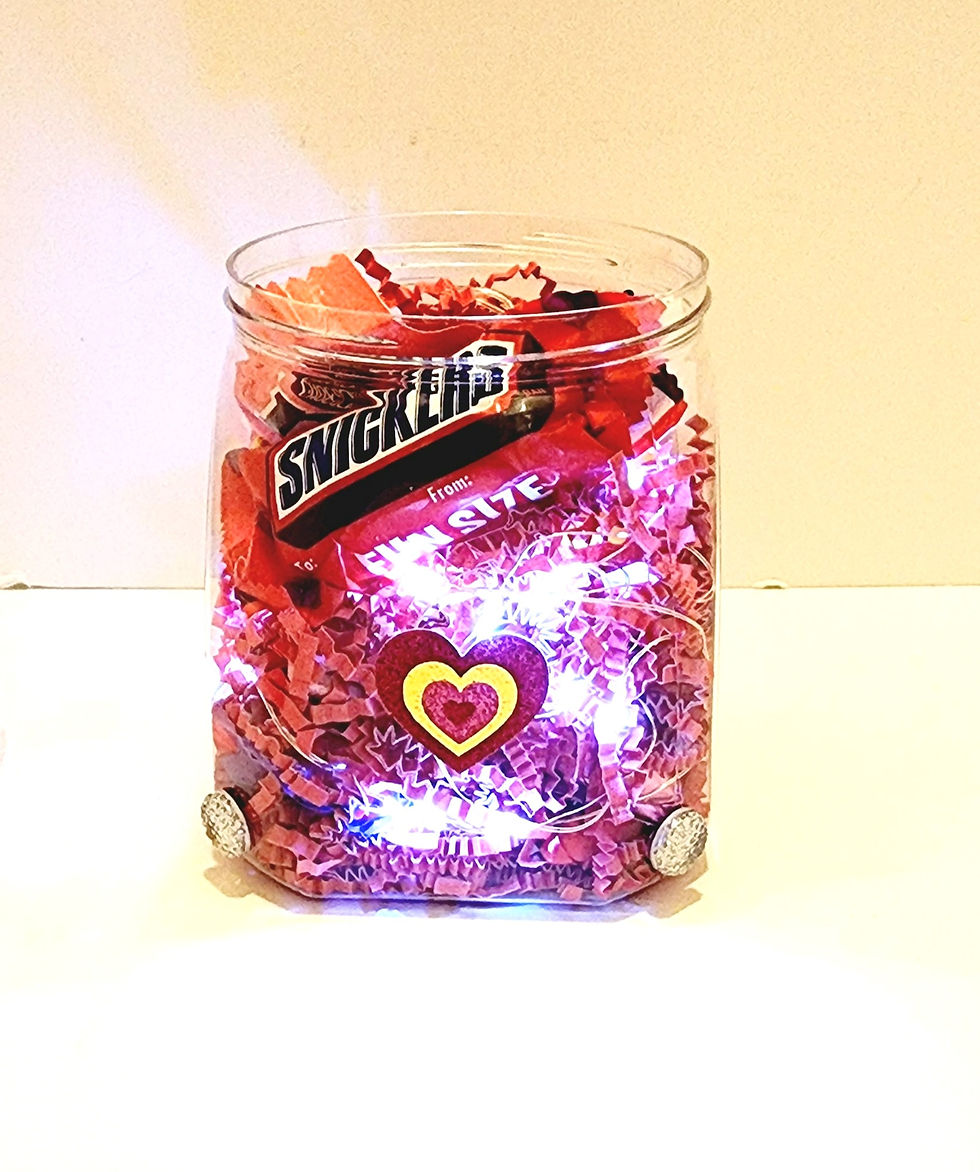 Thumbnail: Bling Valentine Balloon Candy Container Gift Set
