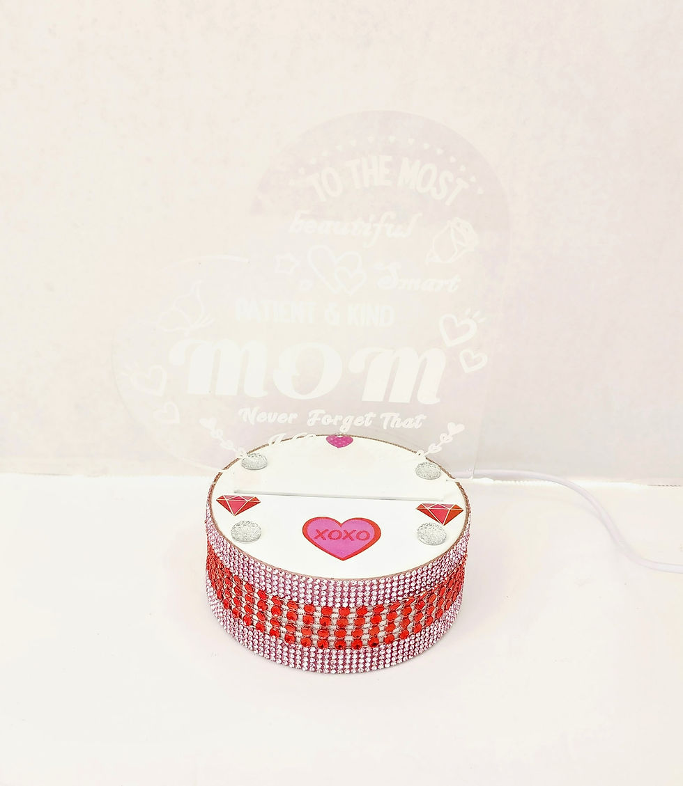 Thumbnail: Mom Bling LED Night Light Lamp Set