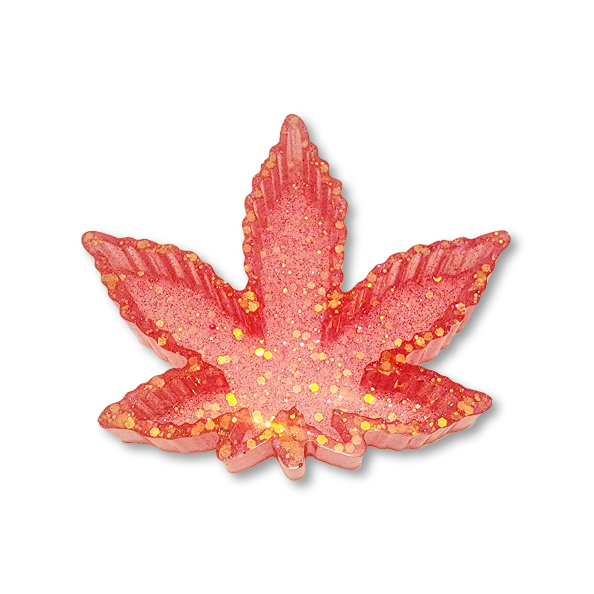 Leaf Resin Glitter Ashtray