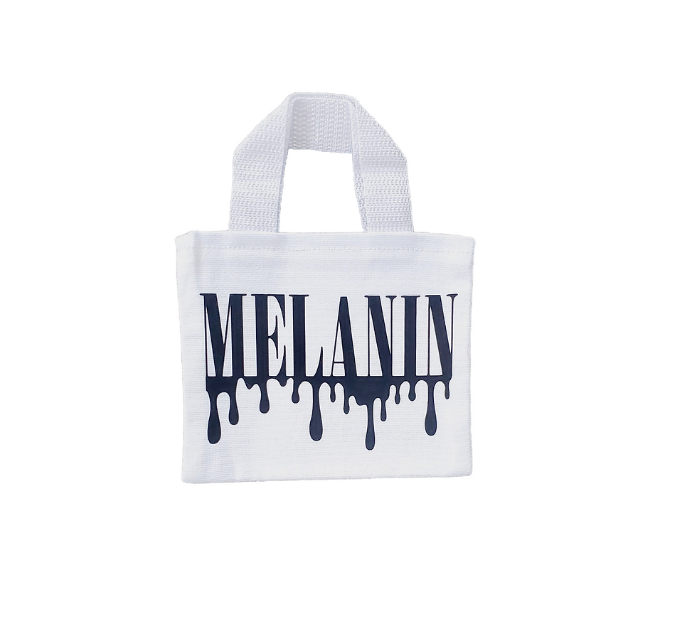 Thumbnail: Melanin Drip Fashion Tote Bag Set