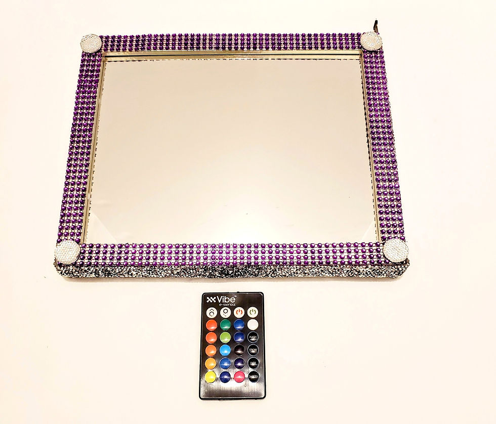 Thumbnail: Bling Boss Coin Bank Mirror Set W/Multicolor Lights