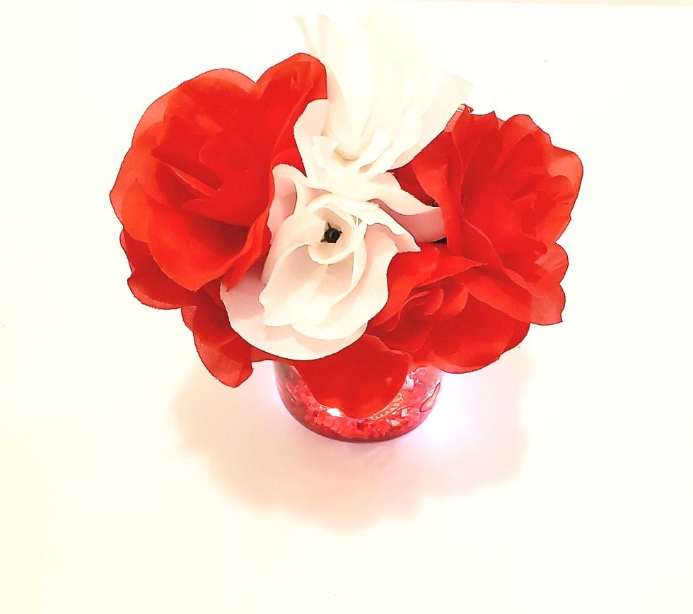 Thumbnail: Love Bling Tabletop Vase Set W/Lights