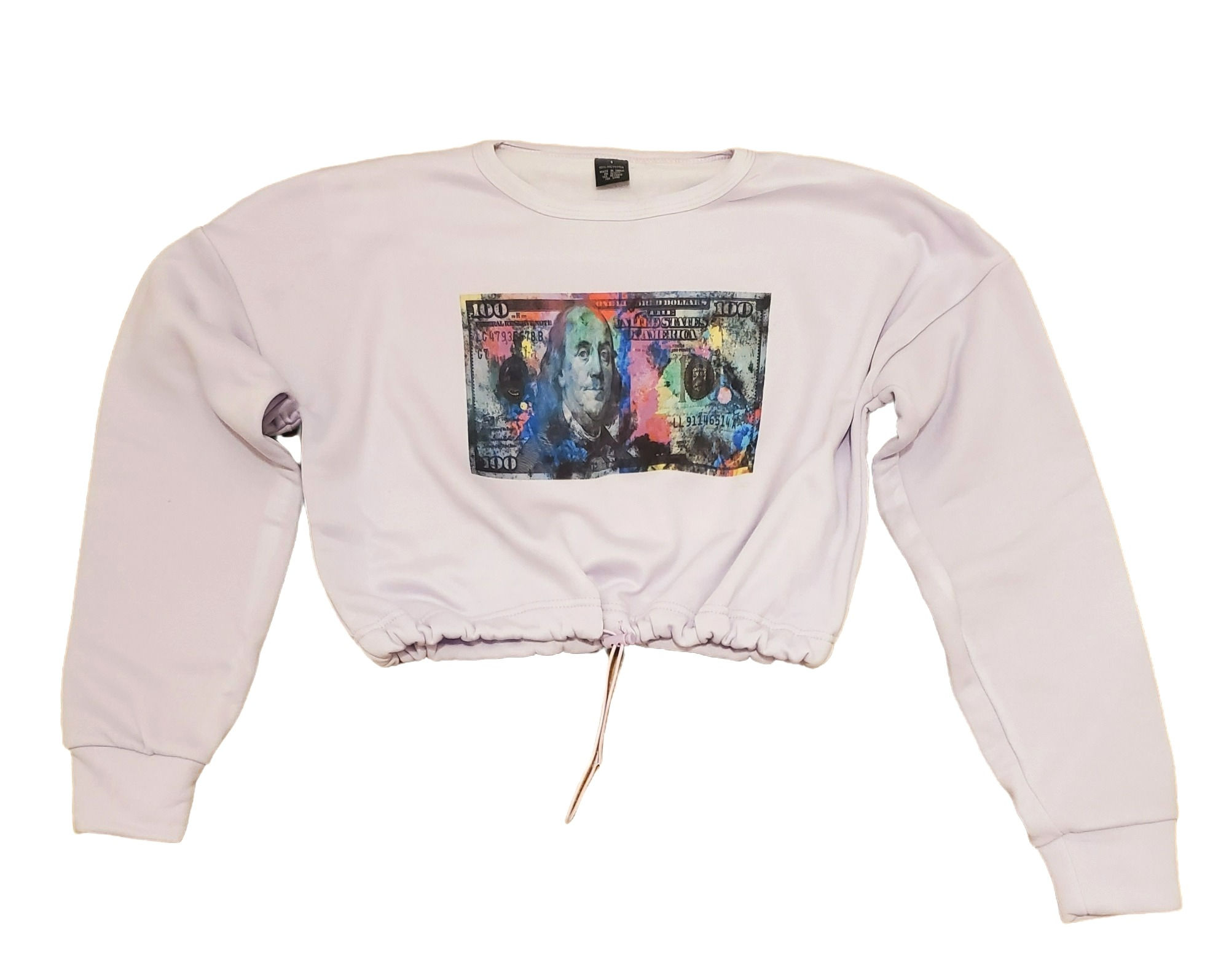 Graffiti Money Fashion Bungee Crop Top Size S