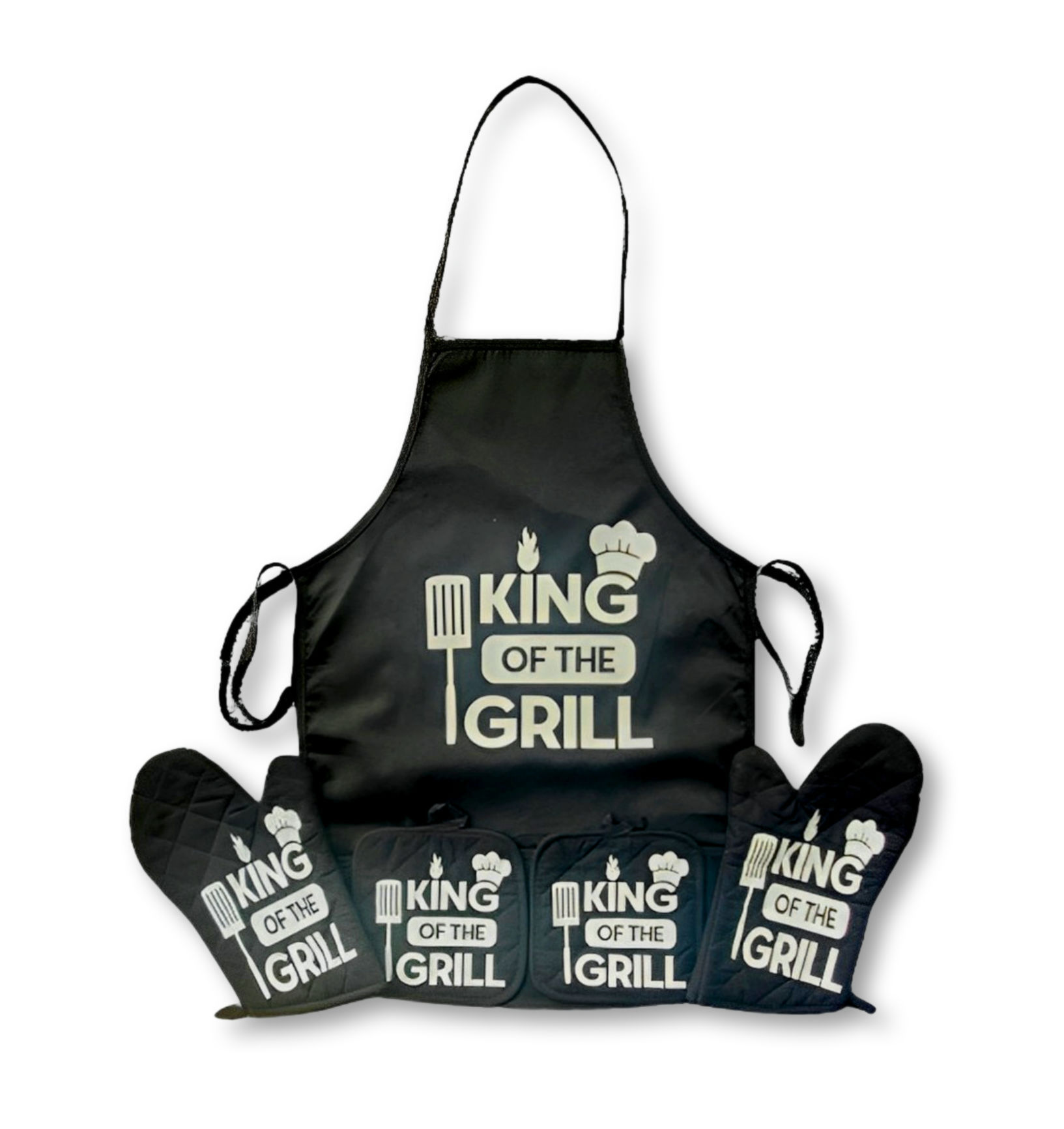King of The Grill 4 Piece Apron Set