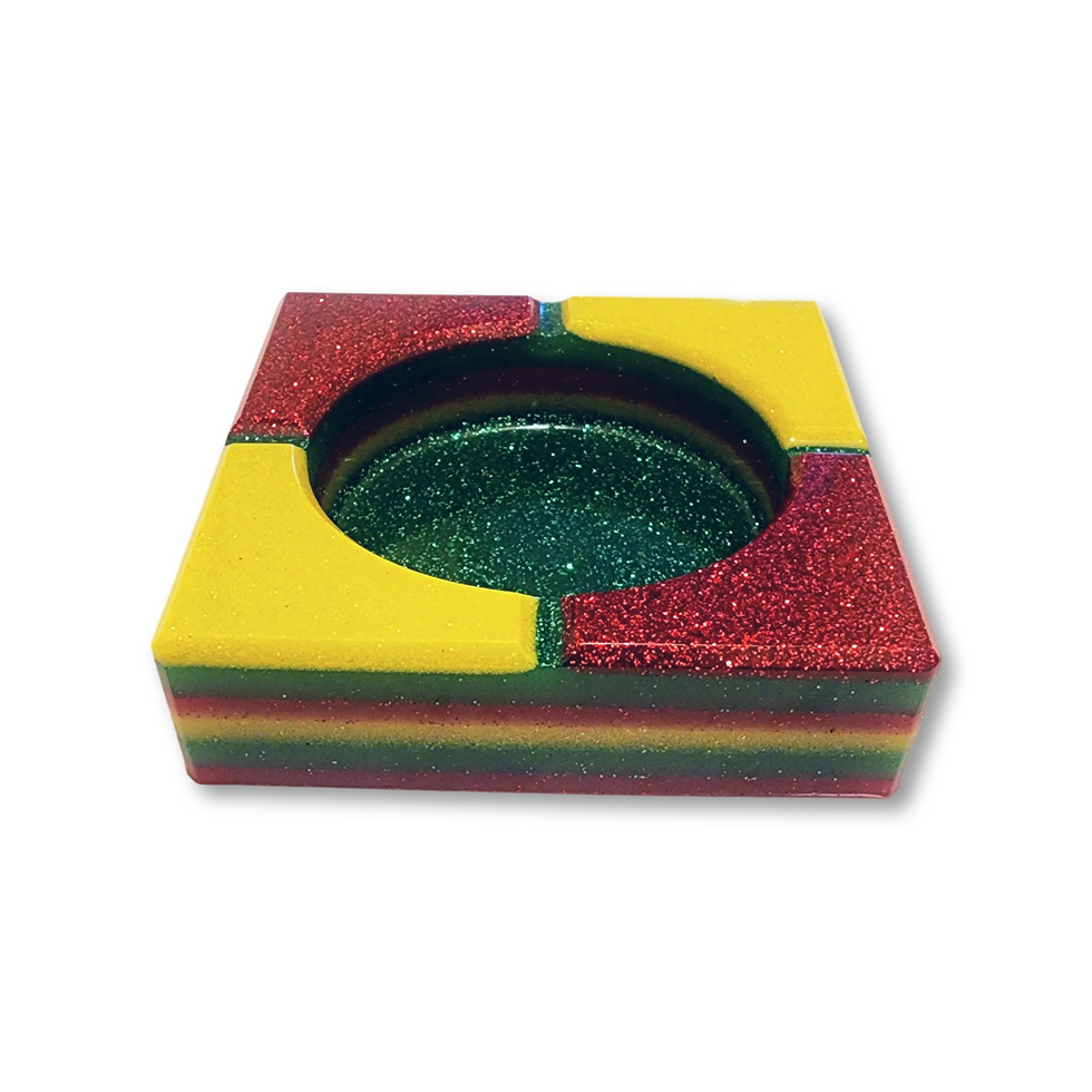 Thumbnail: Rasta Themed Resin Ashtray