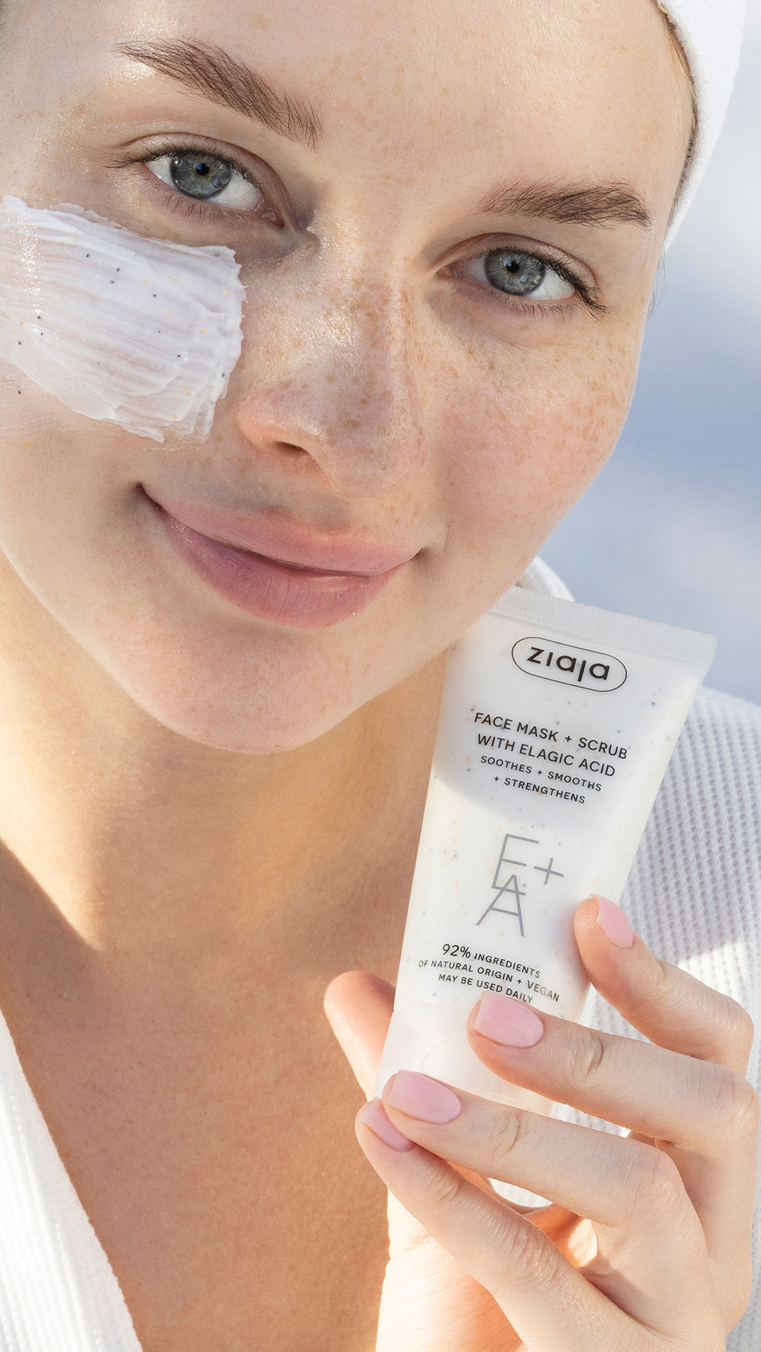 Ziaja Face Mask and Scrub with Ellagic Acids / tube 55 ml