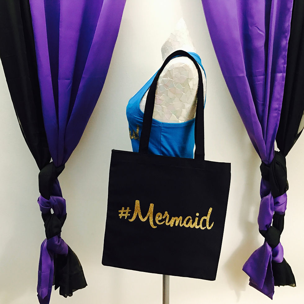 Thumbnail: #Mermaid Gold-Glitter-Glam Tote