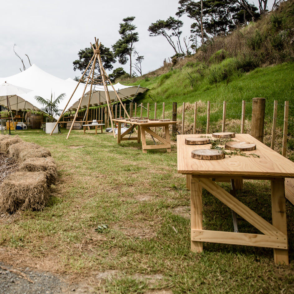 Thumbnail: PINE TRESTLE TABLE