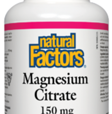 Magnesium Citrate 150mg - Natural Factors