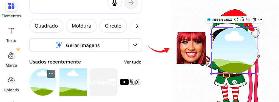 Redimensionamento da moldura