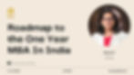 Roadmap to the One Year MBA in India