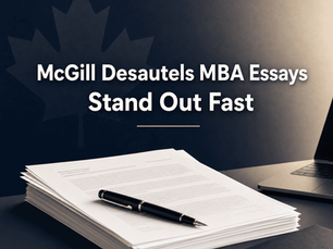 McGill Desautels MBA Essays: Stand Out Fast