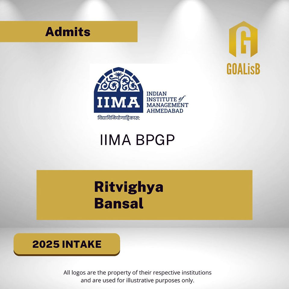 IIMA BPGP Admit