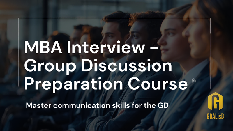 MBA Group Discussion course for MBA Interviews at IIM, SPJIMR and other MBA programs.