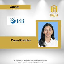 ISB PGP Admit with GOALisB ISB Admission consultants