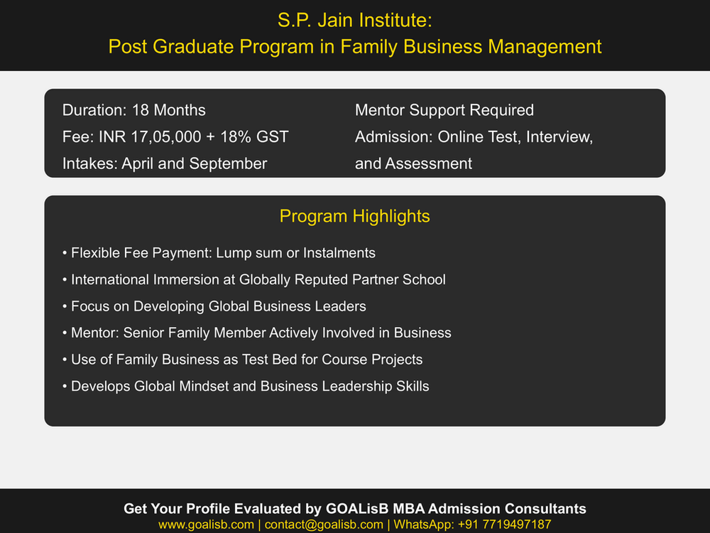 MBA in Family Business in India