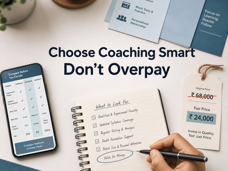 How to Choose a Coaching Institute Without Overpaying