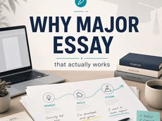How to write a “Why Major” essay that actually works