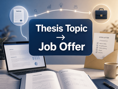 How to pick a thesis topic that leads to a job offer