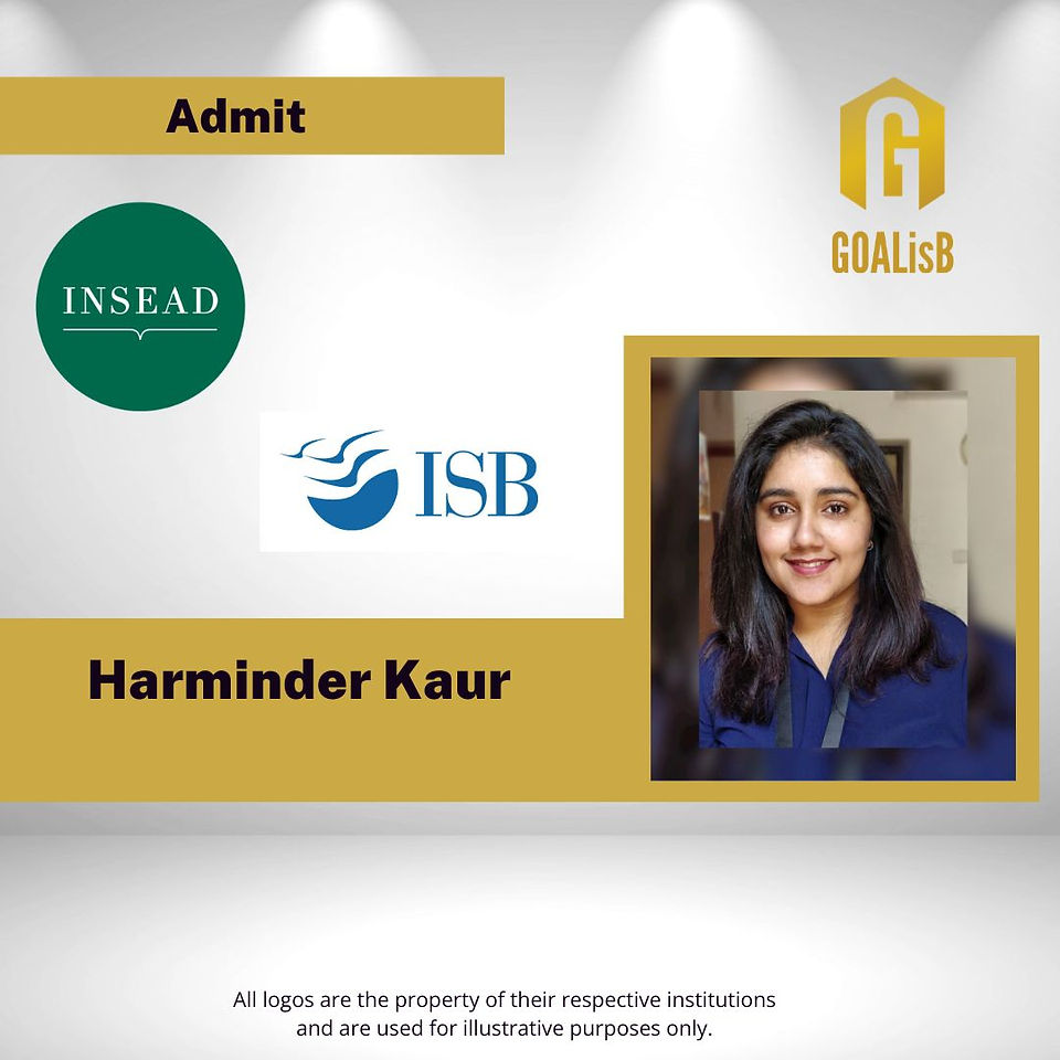 Admit to ISB with 100% scholarship