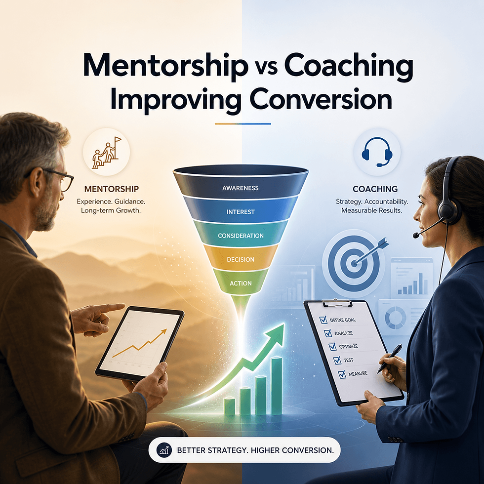 Mentorship vs Coaching: Which One Improves Conversion?