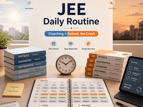 JEE Daily Routine: Coaching + School Without Crashing