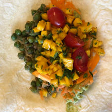 Green Chickpea Burrito