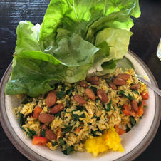 Vegetarian Salad Wrap Plate